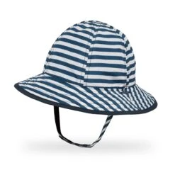 Sunday Afternoons Infant SunSkipper Bucket -Suday afternoons infant sunskipper bucket navy stripe captains navy front ss21 2500px