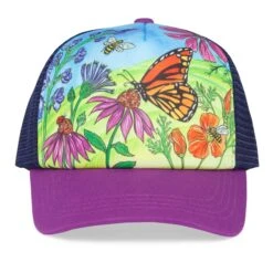 Sunday Afternoons Kids' Butterfly And Bees Trucker -Suday afternoons kids artist series trucker butterflies and bees art detail ss21 2500px
