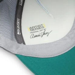 Sunday Afternoons Kids' Lone Wolf Trucker 17 Sunday Afternoons Kids' Lone Wolf Trucker -Suday afternoons kids artist series trucker lone wolf sweatband artist stamp detail fw21 2500px