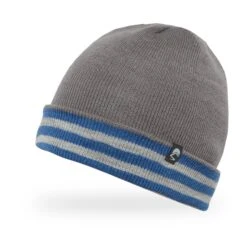 Sunday Afternoons Kids' Saturn Beanie -Suday afternoons kids saturn beanie marine stripe cloud gray reversible fw21 2500px