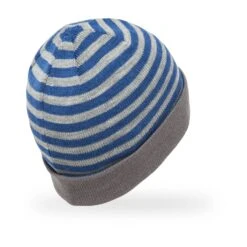 Sunday Afternoons Kids' Saturn Beanie -Suday afternoons kids saturn beanie marine stripe storm gray back fw21 2500px