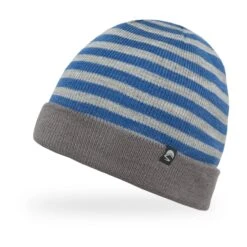 Sunday Afternoons Kids' Saturn Beanie -Suday afternoons kids saturn beanie marine stripe storm gray front fw21 2500px